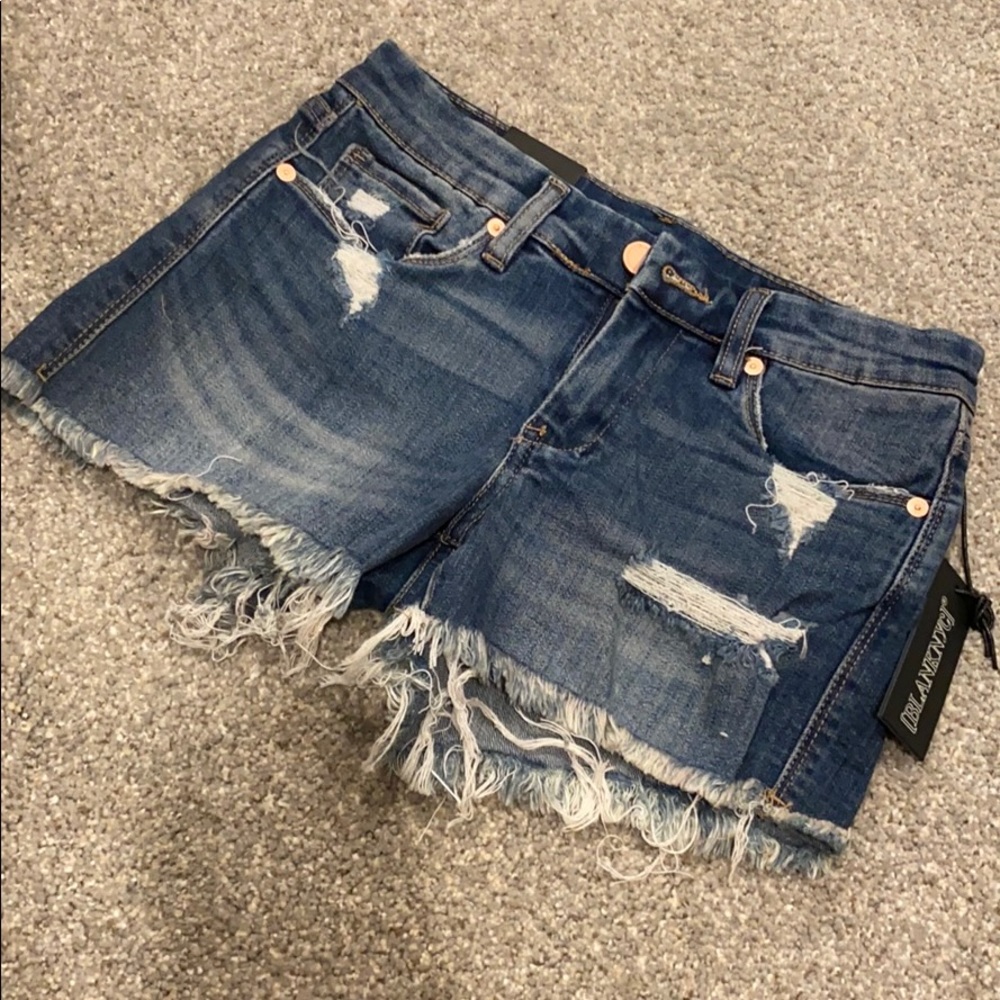 NWT BlankNYC denim cutoff distressed shorts sz 24